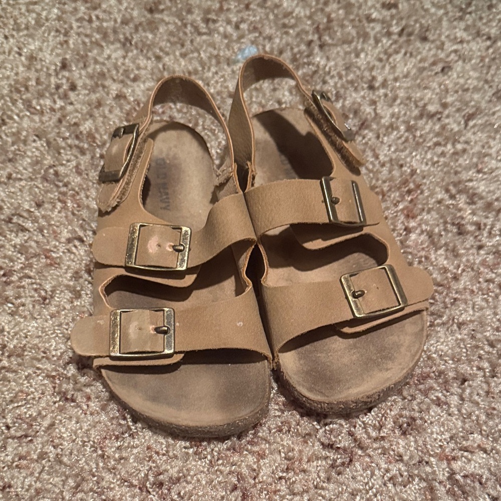 Old Navy Tan Kids Sandals with Buckles